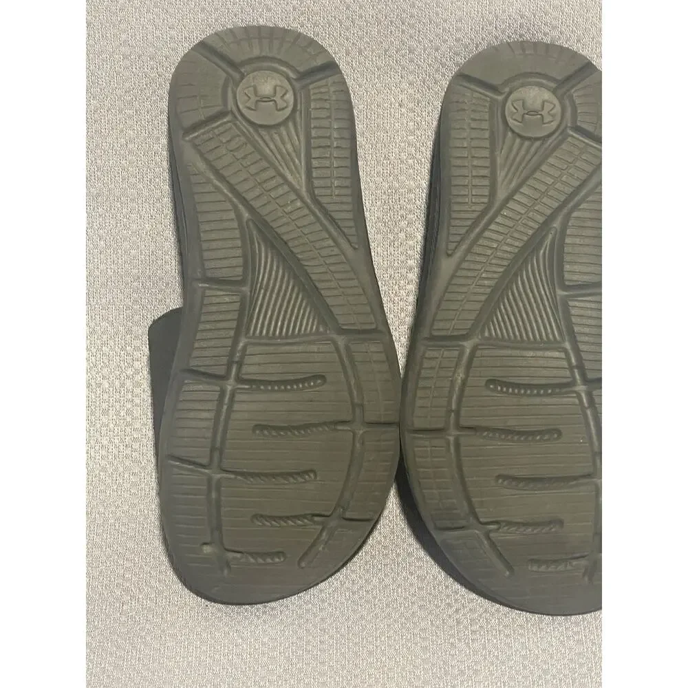 Under Armour Youth Slides Size 5Y Black Adjustable Unisex Sandals Kids 5